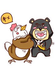 熊雞組合