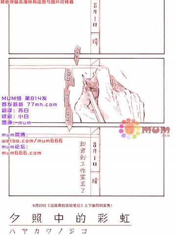 夕照中的彩虹
